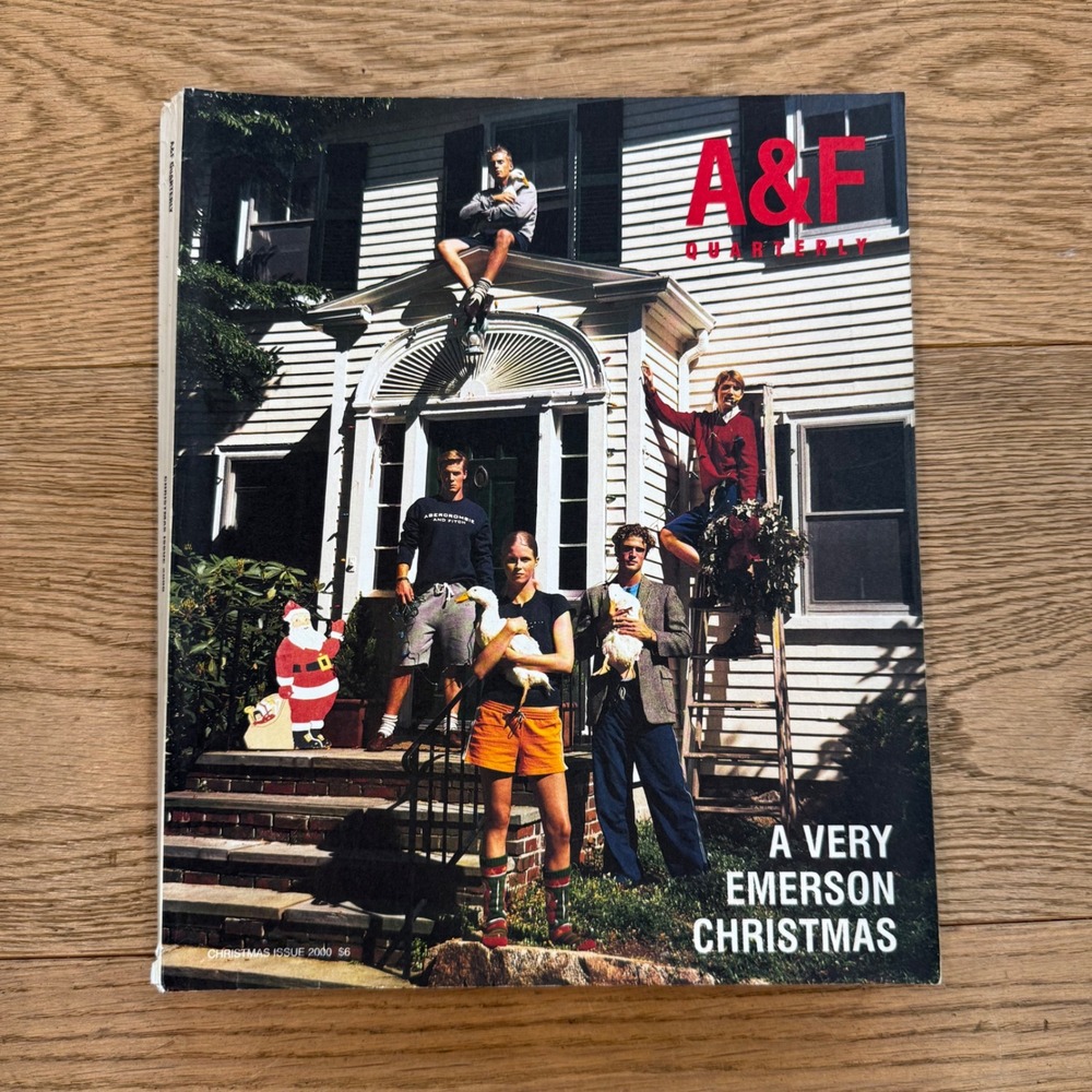 Abercrombie & Fitch A&F Quarterly Christmas Issue 2000 Emerson Christmas Vintage
